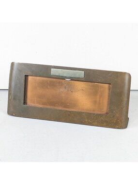 Antique SilverCrest Bronze Panorama Photo Frame, Pet Picture frame